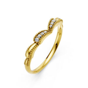 Nhẫn Cưới Nữ 14K Kim Cương Lab-grown Twisted Love