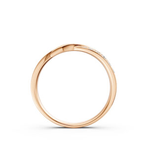 Nhẫn Cưới Nữ 14K CZ Sizzet-Slim Design