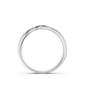 Nhẫn Cưới Nữ 14K CZ Sizzet-Slim Design