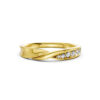 Nhẫn Cưới Nữ 14K CZ Sizzet-Slim Design
