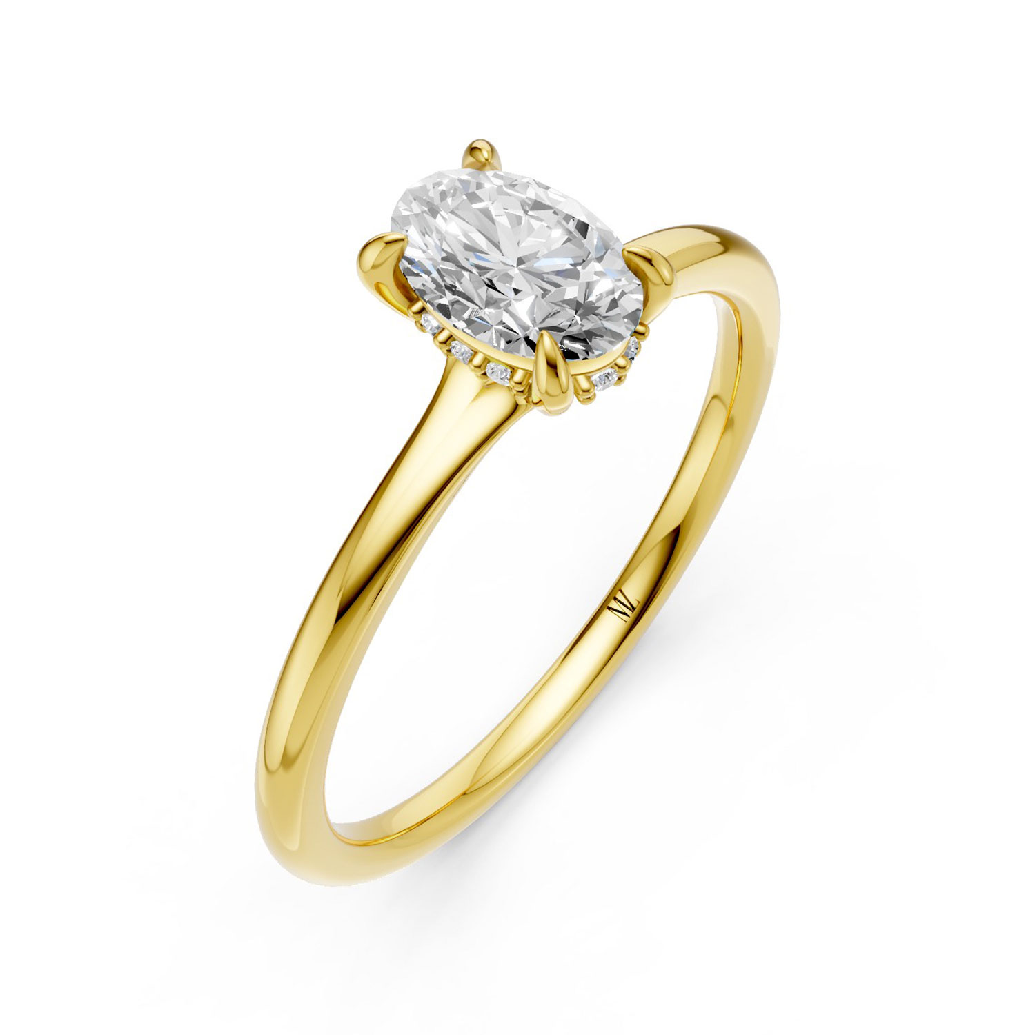 Nhẫn Cầu Hôn 18K Kim Cương Lab-grown Majestic