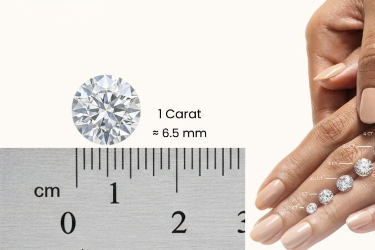 Kim cương 1 carat là bao nhiêu ly?