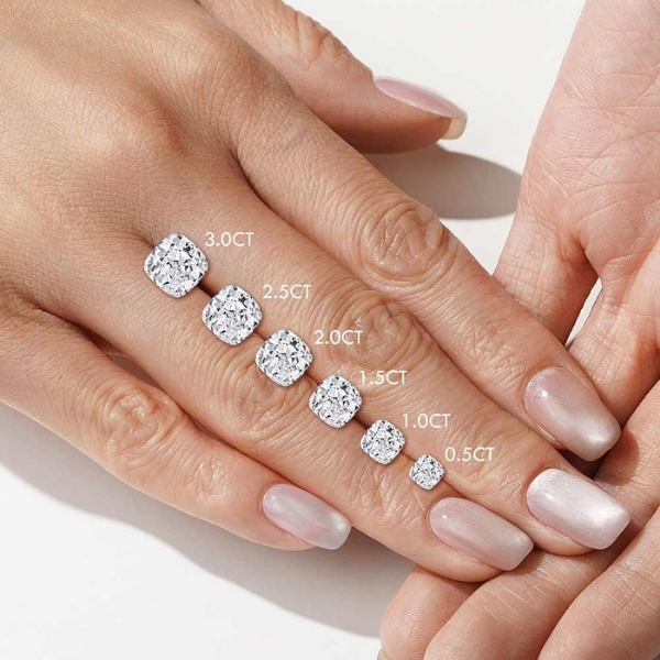 Tỷ lệ giác cắt kim cương Cushion lý tưởng