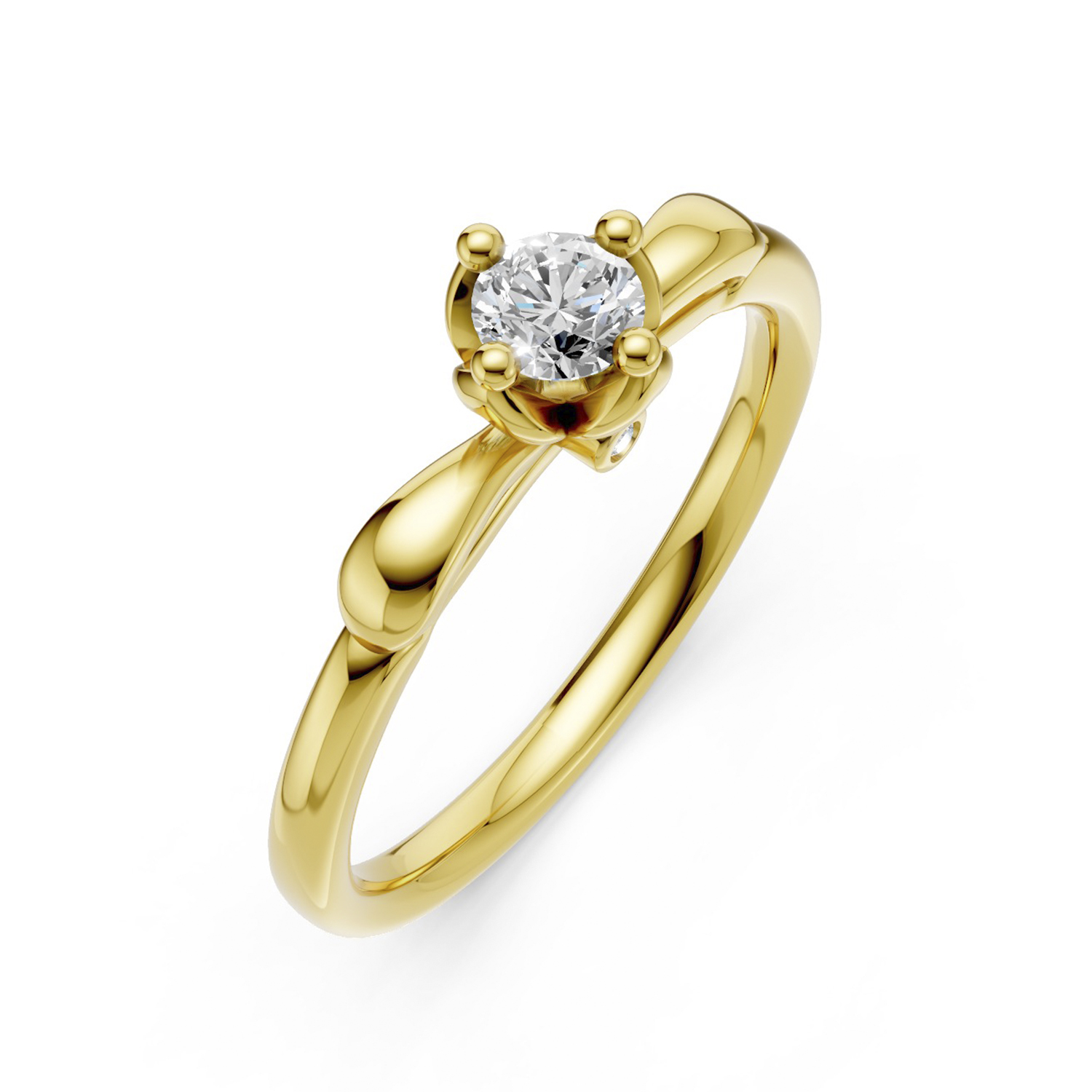 Nhẫn Cầu Hôn 14K CZ Stunning Goddess