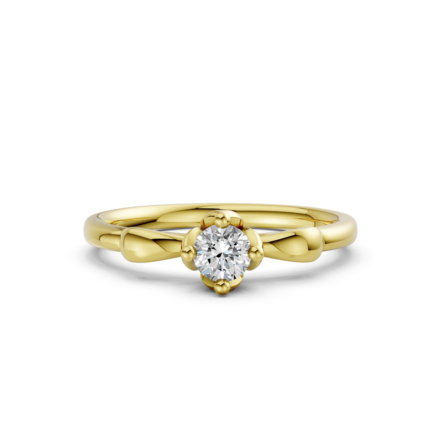 Nhẫn Cầu Hôn 14K CZ Stunning Goddess