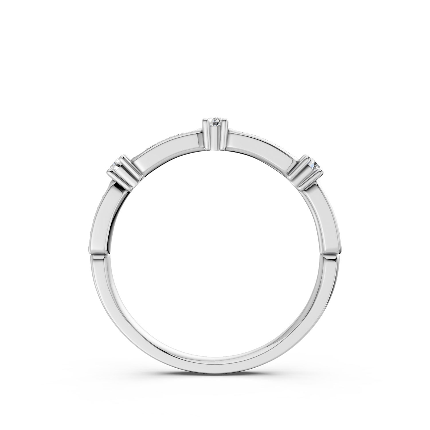 R16038-F-KW Nhẫn Vàng 10K CZ Enchanted