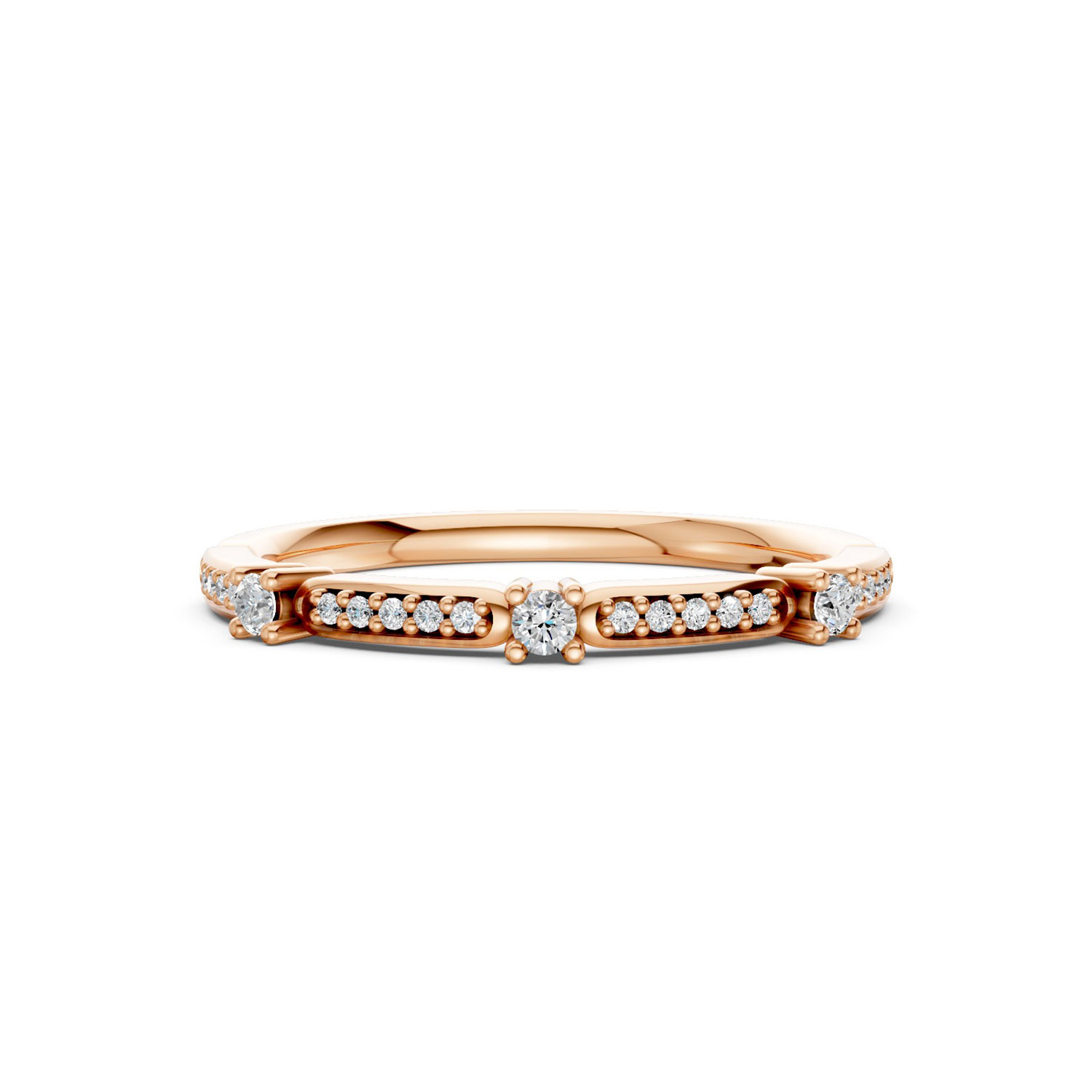 R16038-T-KR Nhẫn Vàng 10K CZ Enchanted