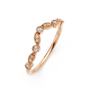 Nhẫn Vàng 10K CZ Shining Hearts