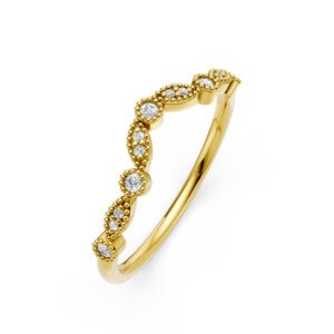 Nhẫn Vàng 10K CZ Shining Hearts