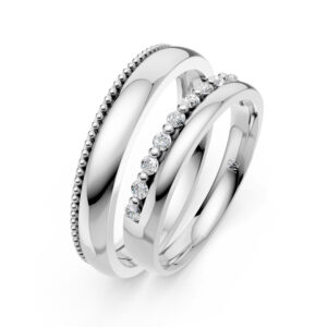 Cặp Nhẫn Cưới 14K CZ Be Together