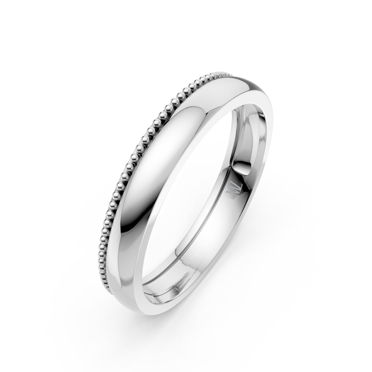 RP15080-M-P-KW Nhẫn Cưới Nam 14K Be Together