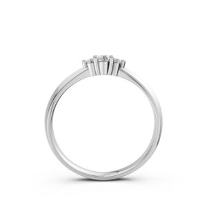 Nhẫn Cưới Nữ 3-Stone 14K CZ Sweet Dream