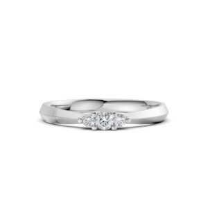 Nhẫn Cưới Nữ 3-Stone 14K CZ Sweet Dream