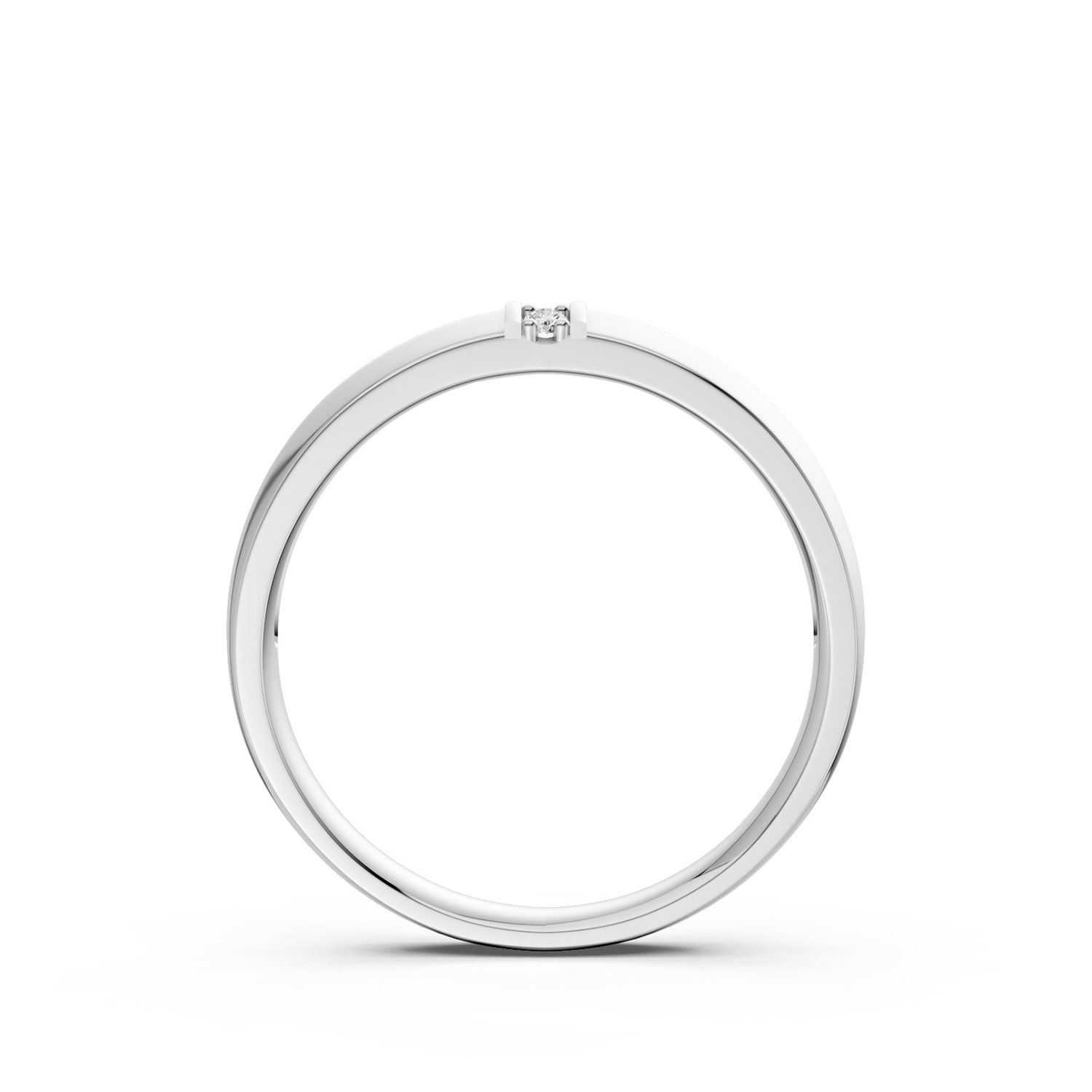 RP15081-M-F-KW Nhẫn Cưới Nam 10K CZ Sweet Dream