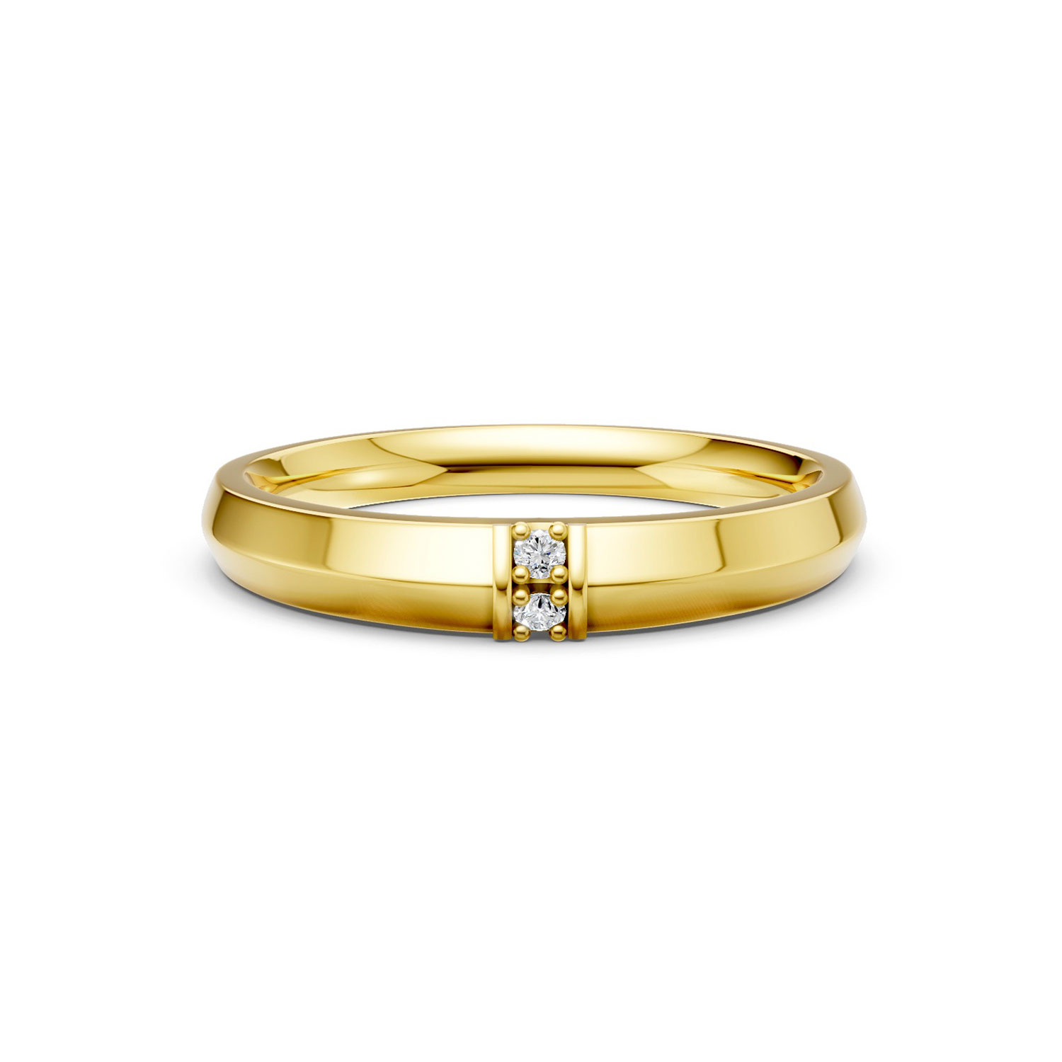 RP15081-M-T-KY Nhẫn Cưới Nam 10K CZ Sweet Dream