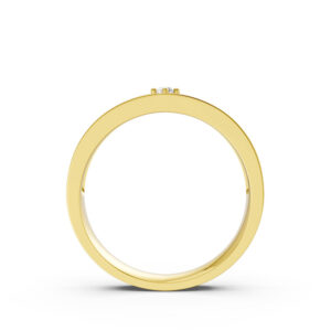Nhẫn Cưới Nam 14K CZ Peaceful Sunrise