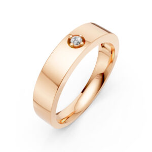Nhẫn Cưới Nam 14K CZ Peaceful Sunrise