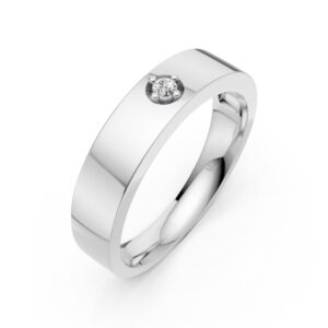 Nhẫn Cưới Nam 14K CZ Peaceful Sunrise