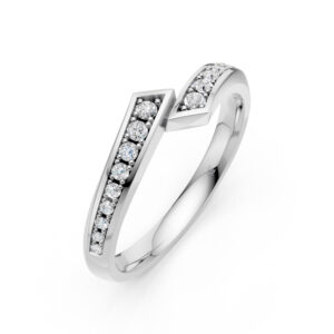 Nhẫn Cưới Nữ 14K CZ Forever Love
