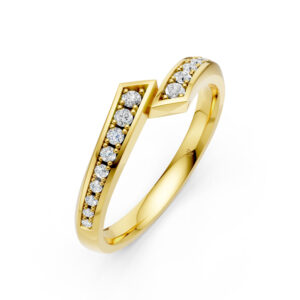 Nhẫn Cưới Nữ 14K CZ Forever Love