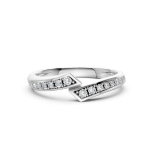 Nhẫn Cưới Nữ 14K CZ Forever Love
