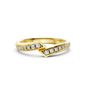 Nhẫn Cưới Nữ 14K CZ Forever Love
