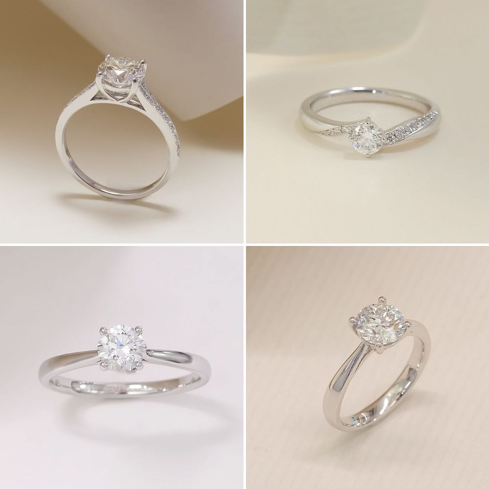 Vì sao nhẫn kim cương thường dùng vàng trắng?
