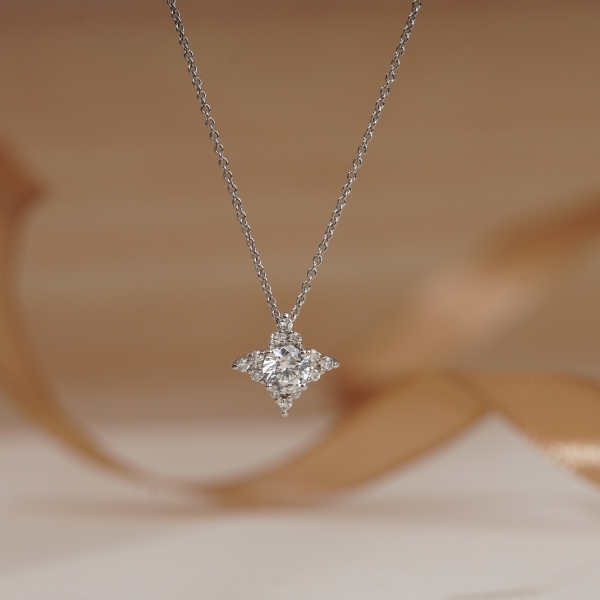 Mẫu dây chuyền vàng 18k đẹp - Dazzling Star