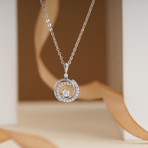 Mẫu dây chuyền vàng 18k đẹp - Sparkling Aurora