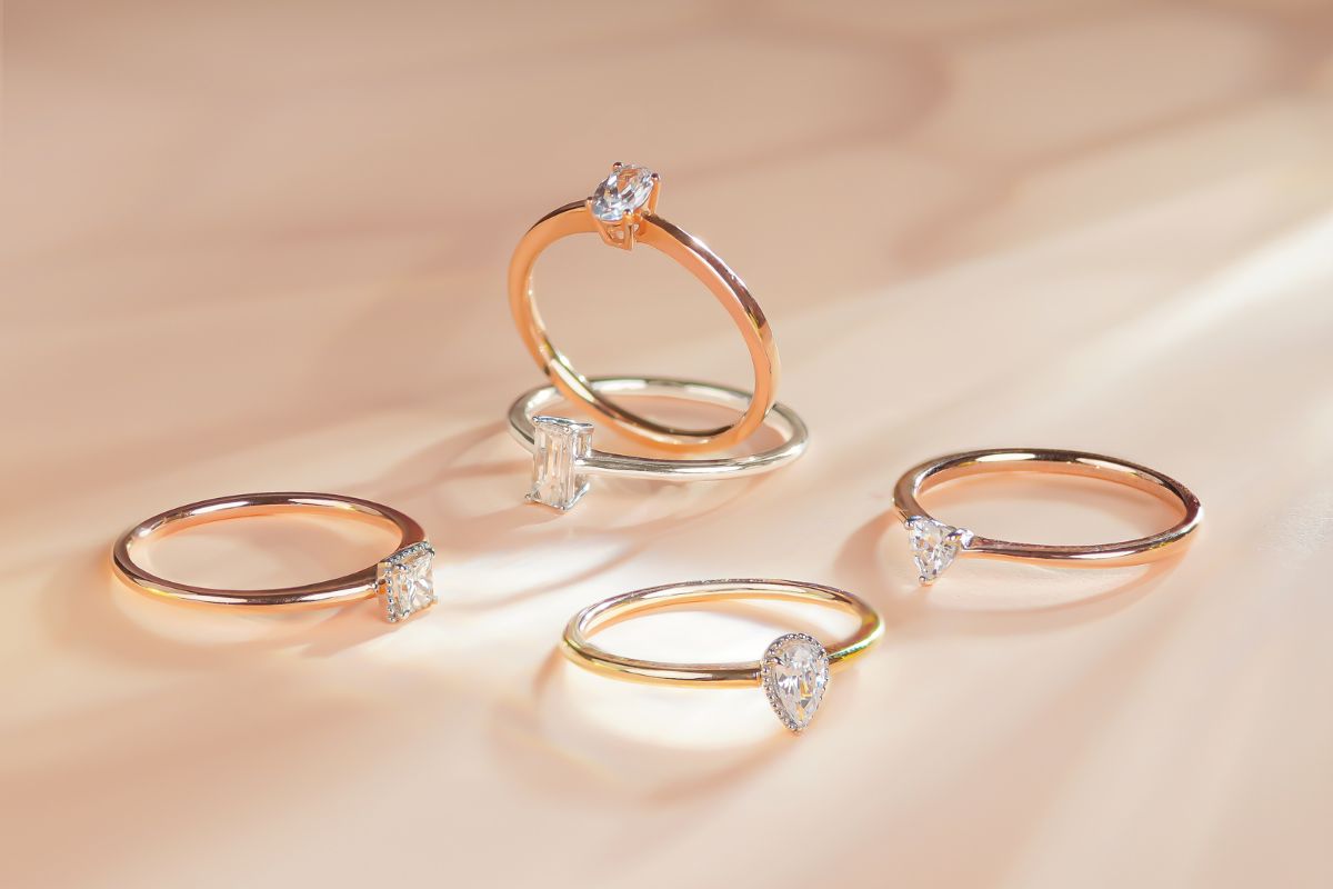 mẫu nhẫn 1 hột đơn giản
