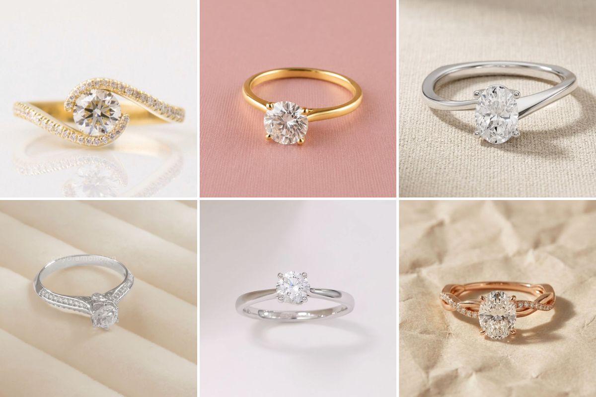 nhẫn cầu hôn vàng 14k