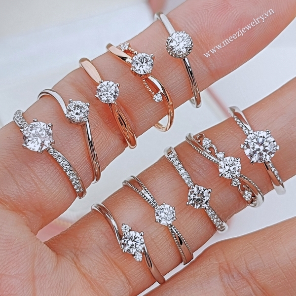 Nhẫn cầu hôn vàng vàng, vàng trắng, vàng hồng khác nhau ở đâu?