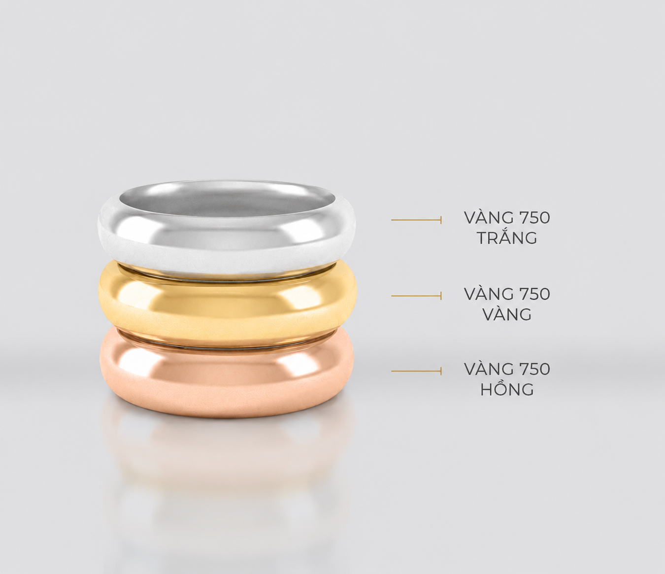 Vàng 750 có những màu nào?